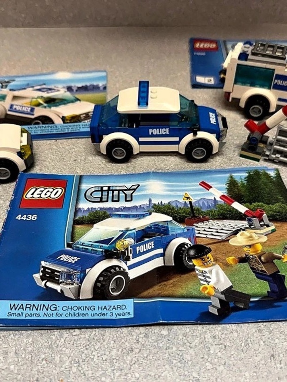 LEGO City Police Car 4436 and 7498,